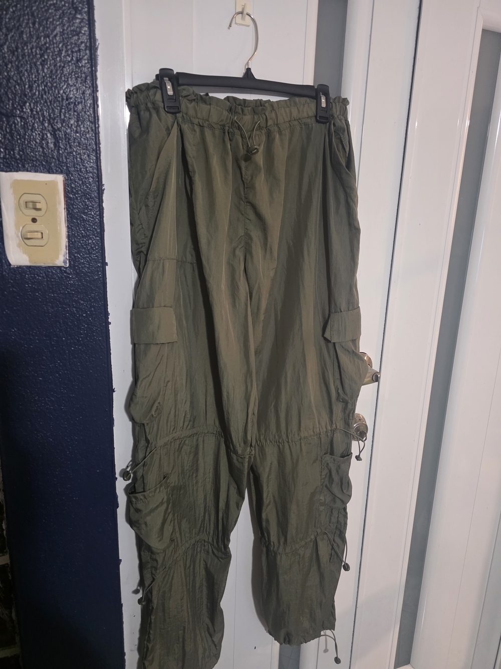 Olive Green Cargo Jogger Pants - Men